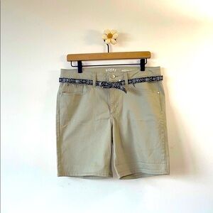 Women's Belted Denim Cuff Short